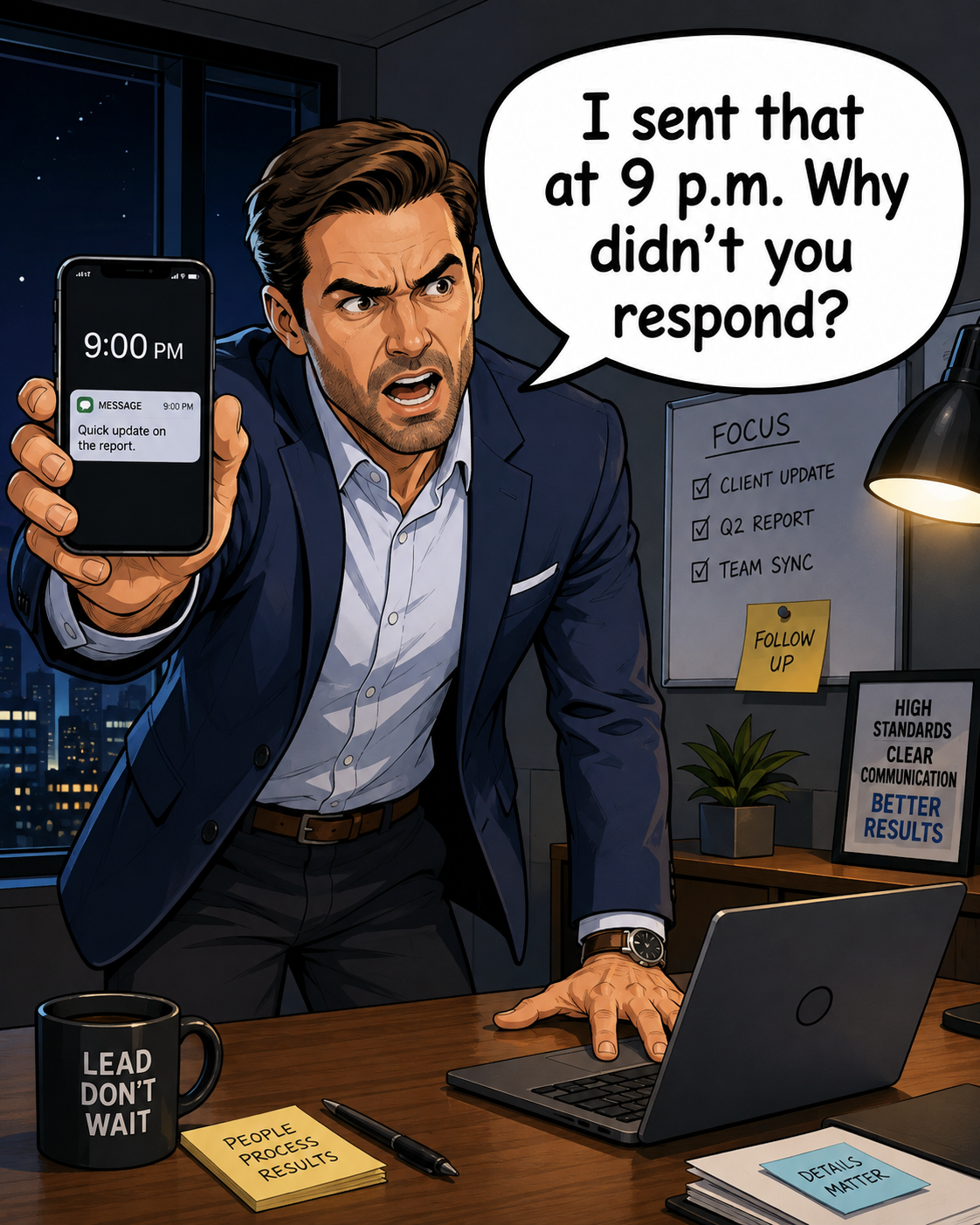 Why Didn’t You Reply Last Night?